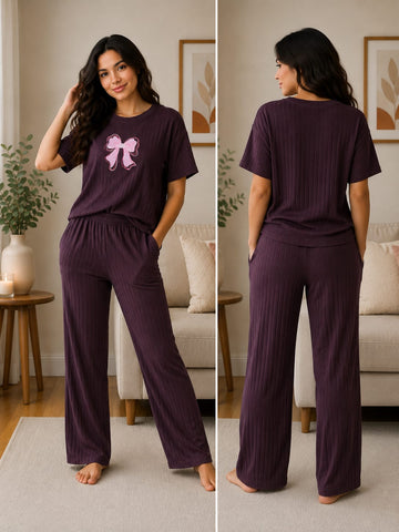 Co-ord set for women wine