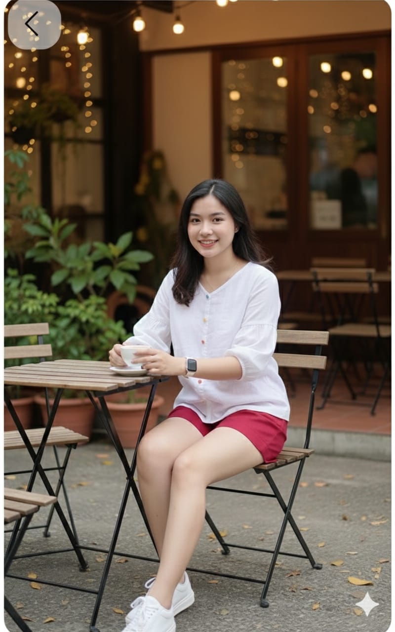 Women fashionable white cotton top