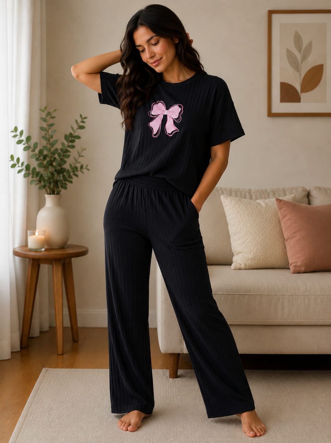 Co-ord set for women black