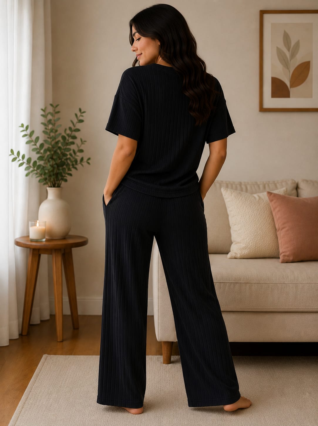 Co-ord set for women black