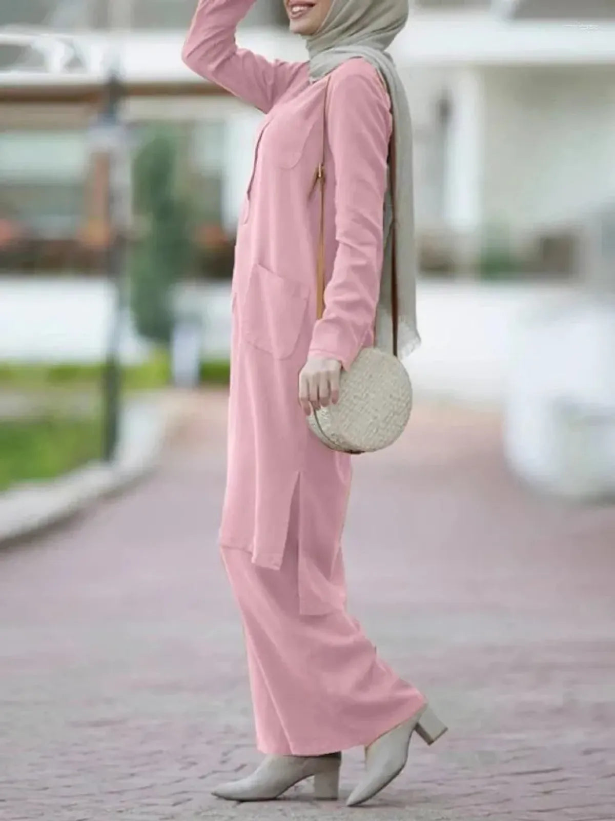 Onion Cotton Solid Co-Ord Set for Women