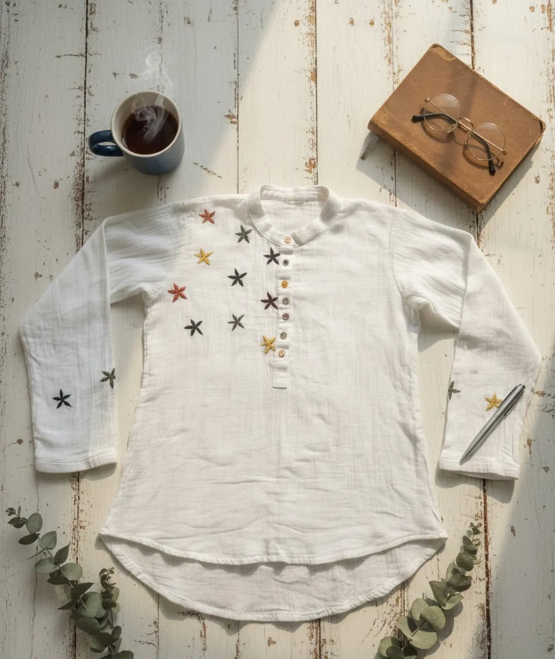 Cotton Kurta For Women Embroidered